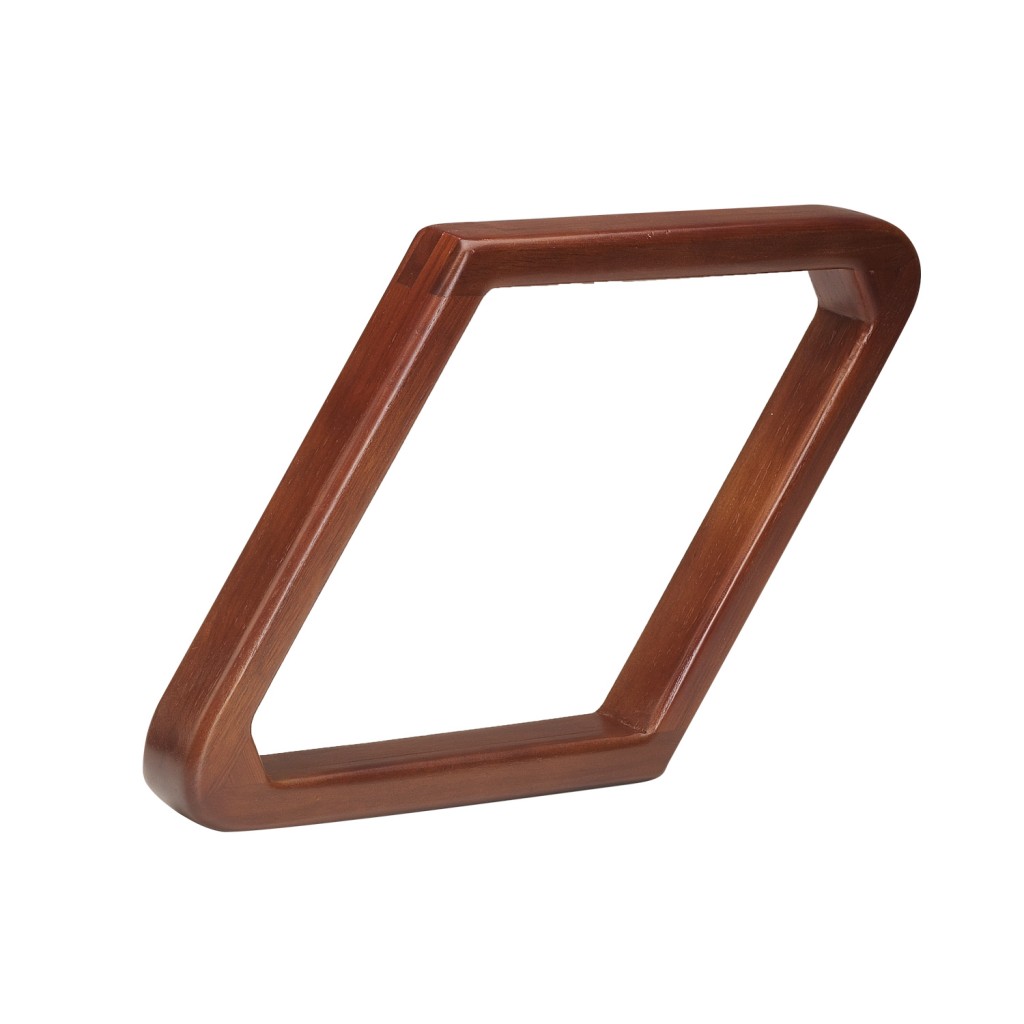 Bull Nose Wood 9-Ball Rack - Mahogany